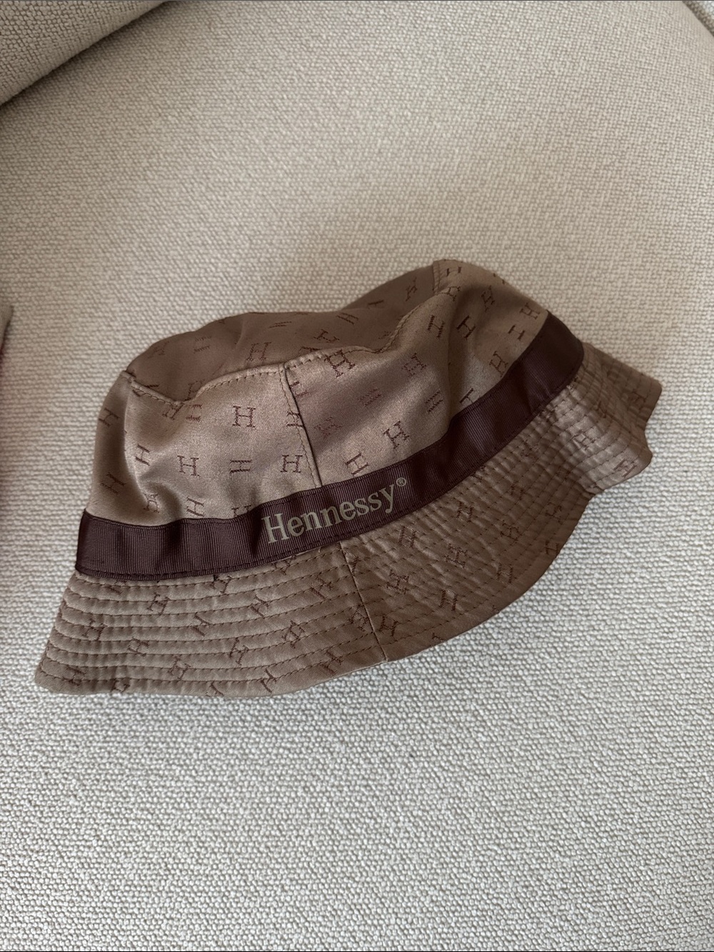 Brown Monogram Round Bucket Hat